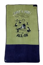 ALL-IN LARGE BEACH TOWEL HOPE SURF GREEN