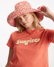 BB WOMEN'S DIRECT SUN BUCKET HAT ROSE