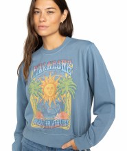 BB WMN'S FROM PARADISE SWEATER BLUE 6/XS