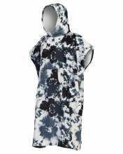 BB MEN'S HOODED TOWEL BLACK TIE DYE