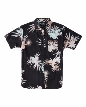 BB MEN'S SUNDAY'S FLORAL S/S SHIRT BLACK S