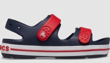 CR KIDS CROCBAND SANDAL NAVY/RED C11