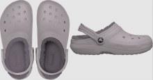 CROCS LINED CLASSIC CLOG MAUVE M7W9 UK6