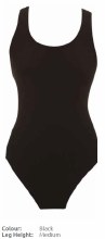 DOLPHIN LADIES PLAIN BLK SWIMSUIT 42