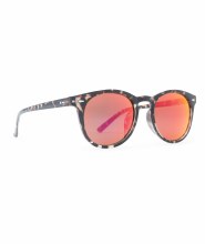 DOT DASH STROBE SUNGLASSES TORT/RED