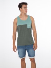 PROTEST MEN'S KADON TANK TOP GREEN S