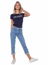 PROTEST WOMEN'S LOGO TEE NAVY S/8