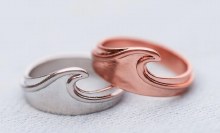 PURA VIDA KONAWAVE RING ROSE GOLD 6