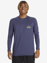 QS MEN'S EVERYDAY LS UV TEE BLUE S