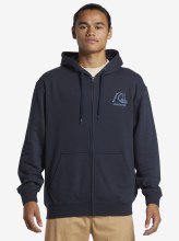 QS MEN'S GRAPHIC ZIP HOODY DARK NAVY S