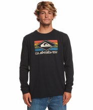 QS MEN'S RAINBOW L/S TEE BLACKS