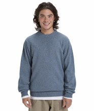 QS MEN'S SLOW SONG KNIT BLUE S