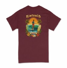 RIETVELD CHEATER 5 TEE BURGUNDY L