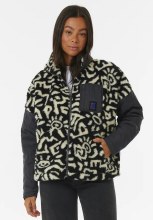 RC WMN'S A/S FULL ZIP FLEECE BLACK XS