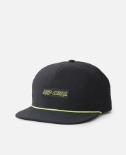 RC ADULT QUICK DRY SNAPBACK CAP BLACK