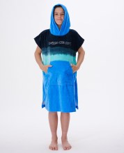 RIP CURL BOYS HOODED TOWEL BLUE DIP L