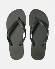 RC ADULT BRAND LOGO FLIP FLOPS BLACK EU39