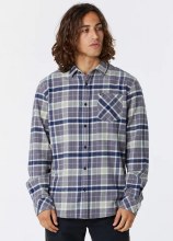 RC MEN'S CHECKED IN FLANNEL SHIRT GREY S