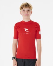 RC JUNIOR CORPS S/S RASH VEST RED 8