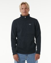 RC MEN'S CRESCENT KNIT ZIP TOP NAVY M