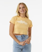 RC WOMEN'S HIBISCUS BABY CROP TEE XS