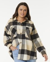 RC WOMEN'S LA ISLA FLANNEL SHIRT BLACK S/10