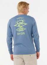RC MEN'S SEARCH ICON L/S TEE BLUEFIN S