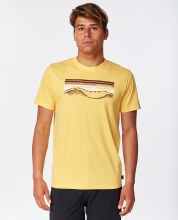 RC MEN'S STRIPED T-SHIRT YELLOW 2XL