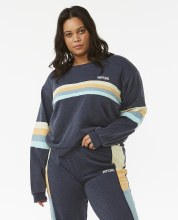 RC WOMEN'S SURF REVIVAL PANELLED CREW XS