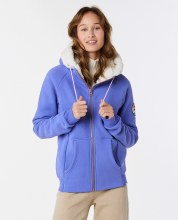 RC VELOUCHI FLEECE ZIP HOODY PURPLE M