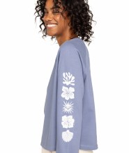 RX WMN'S RIAD SURF L/S TEE BLUE 2XS