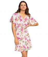 RX SEA SYMPHONY DRESS WHITE TROPICAL XS