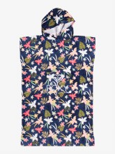 ROXY JUNIOR STAY MAGICAL HOODED TOWEL INDIGO