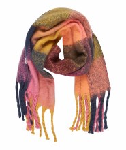 RX CUTE BLUSH BLANKET SCARF OCHRE