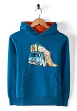 SR JUNIOR HALFCAB HOODY BLUE 9/10