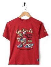 SR KIDS KINGPIN KREW TEE RED 7-8