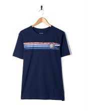 SR MEN'S SPRAY STRIPE TEE BLUE S