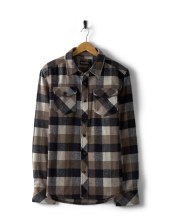 SR MEN'S WILFRED CHECK SHIRT BROWN XL