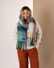 SR HARVEST SCARF LIGHT BLUE