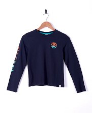 SR JUNIOR ICONS L/S T-SHIRT NAVY 13