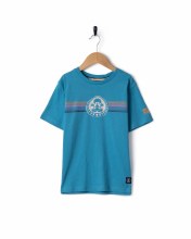 SR KIDS ORIGIN STRIPE TEE BLUE 2-3