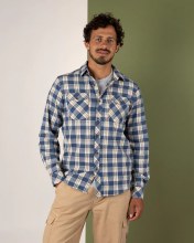 SR MEN'S MILES SHIRT BLUE L