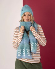SR QUIVER SCARF BLUE