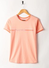 SR WOMEN'S RETRO RIBBON TEE PEACH 10