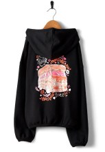 SR JUNIOR TAHITI VAN ZIP HOODY BLACK 7-8