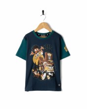 SR JUNIOR TOKOTRIP TEE BLUE 3/4
