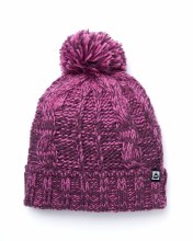 SR ADULT TWIST CABLED BEANIE PINK