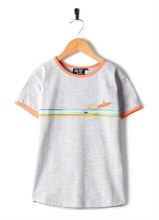 SR JNR WAVELINE TEE GREY 7-8