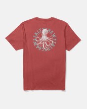 SC MEN'S TENTACLES TEE WASHED RED S