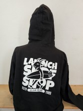 LSS SURF GOAT PRINT HOODY BLACK XS